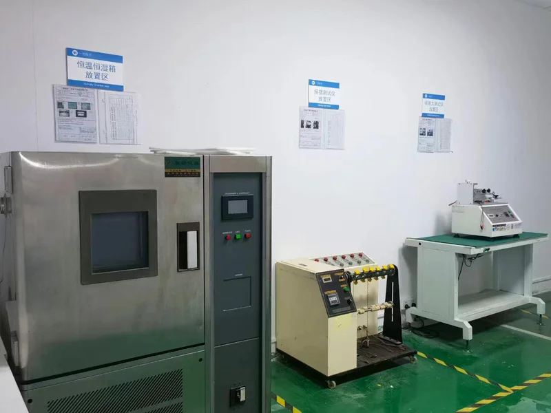 Wireless charger thermal testing and quality control at WOWOHCOOL factory