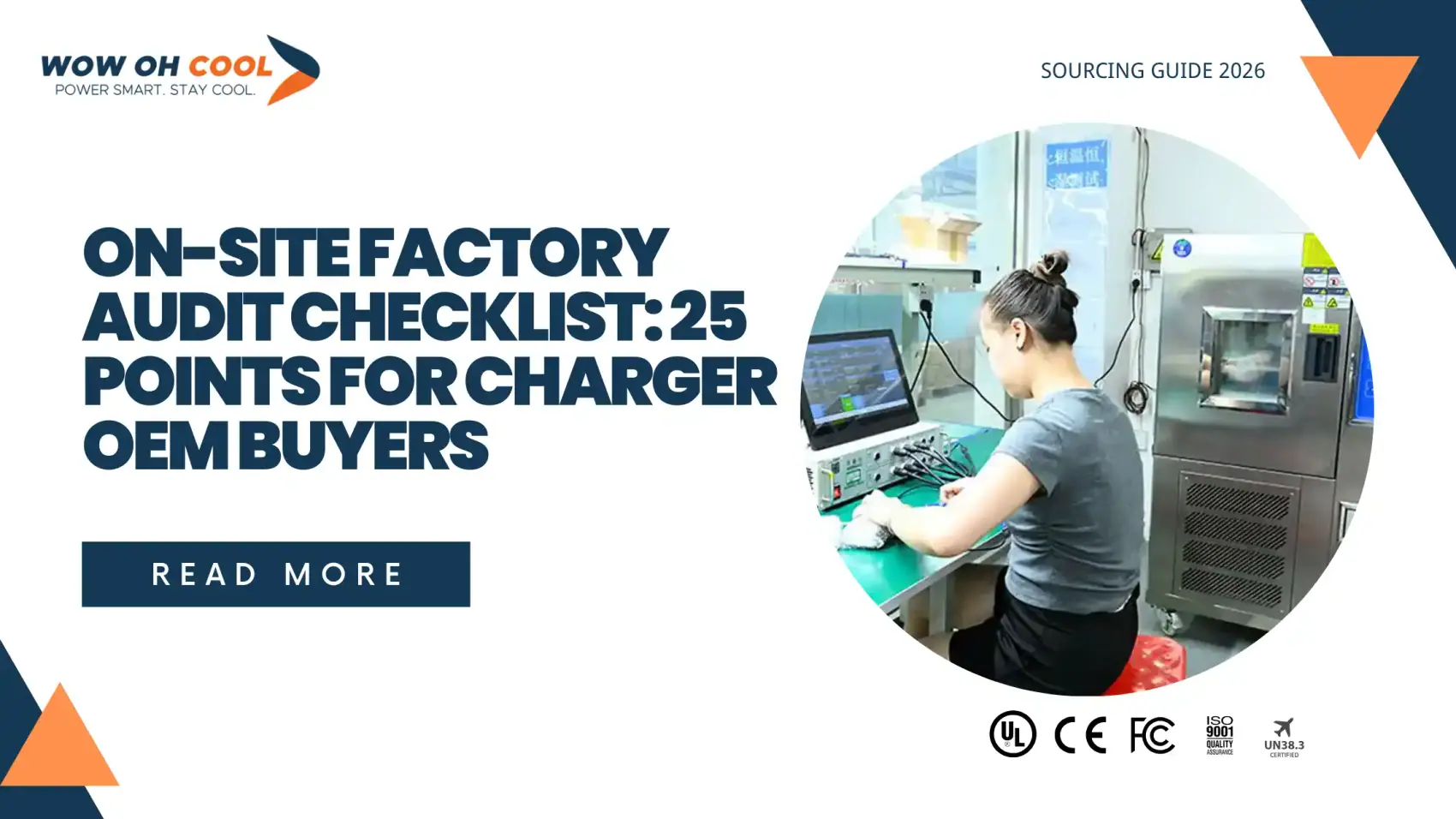 On-site China charger factory audit checklist OEM buyer verification Shenzhen