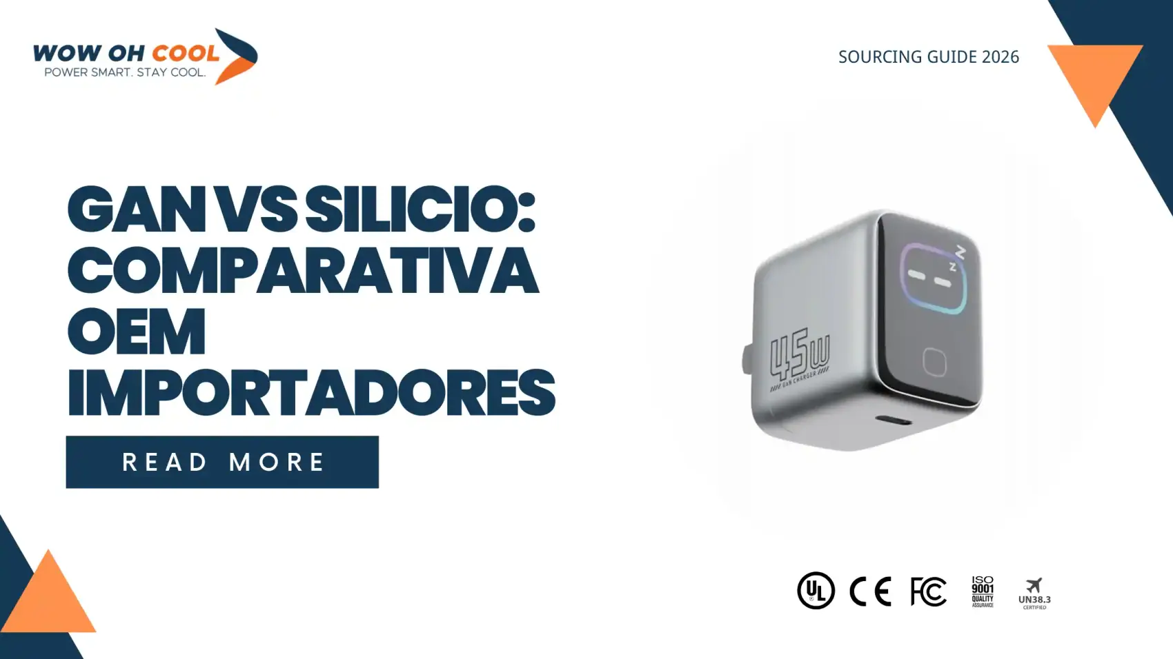 GaN vs Silicio: Comparativa OEM Importadores — guía 2026 para importadores de cargadores GaN V