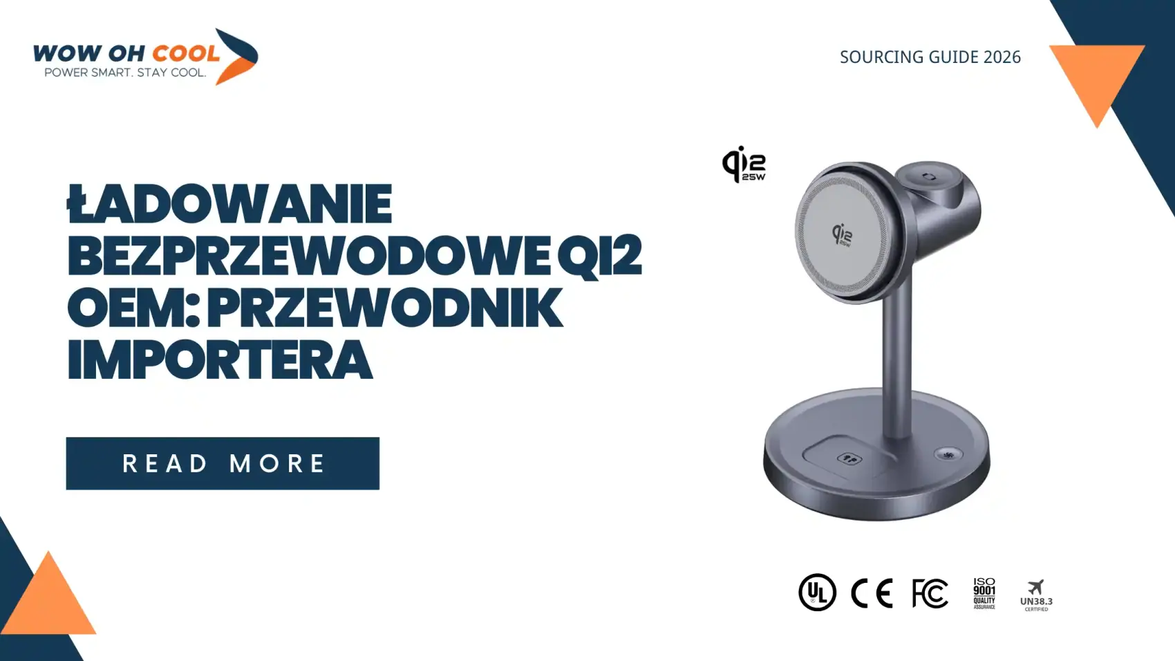 Ładowanie bezprzewodowe Qi2 OEM: indukcja elektromagnetyczna, MPP magnesy N52H i FOD dla importerów B2B