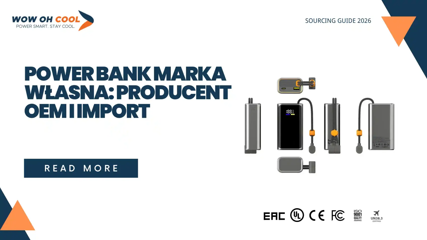 Power bank marka własna OEM: producent i import do Polski, certyfikacja CE/UN38.3 dla importerów