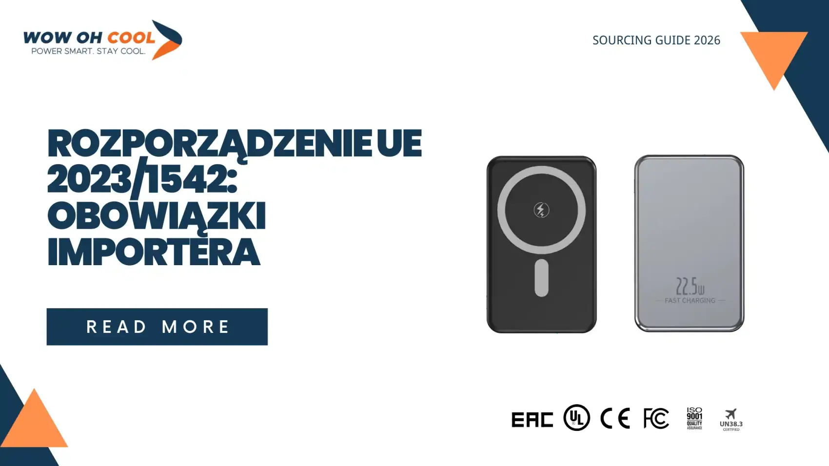Rozporządzenie UE 2023/1542 o bateriach — obowiązki importera w Polsce, rejestracja BDO, znak CE i lista dokumentów dla power banków OEM