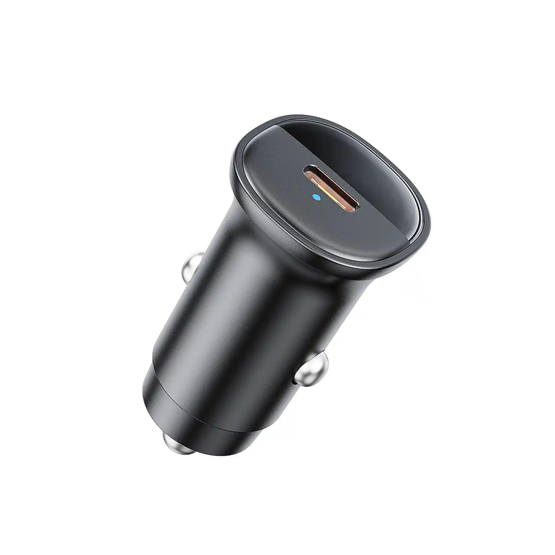 WOWOHCOOL factory WOC04 mini 45W PD car charger for Qi2.2 wireless charger and 15V-20V devices - compact automotive OEM