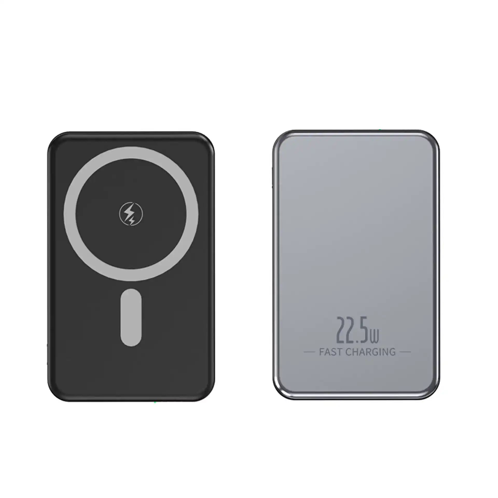 WOPX06 Magnetic Wireless Power Bank 10000mAh with Qi2 15W wireless, 22.5W USB-C PD output, metal oxidized sandblasted shell, ultra-compact 102mm