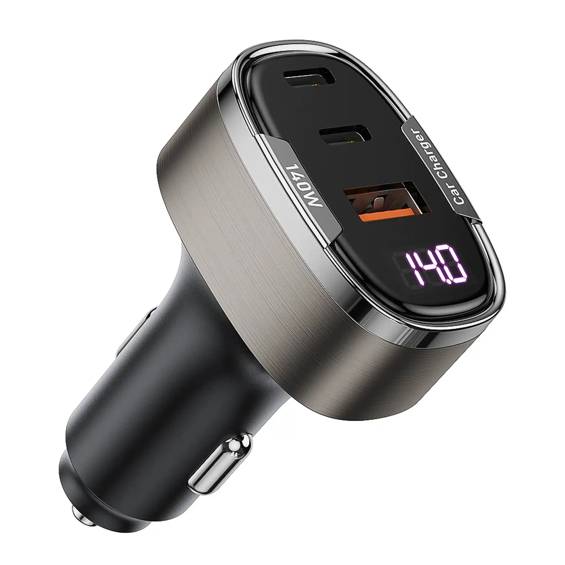 WOC24 140W Digital Display Car Charger 65W Laptop PD Fast Charging