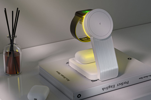 MagSafe 3-in-1 Magnetic Wireless Charger for iPhone, Apple Watch, and AirPods